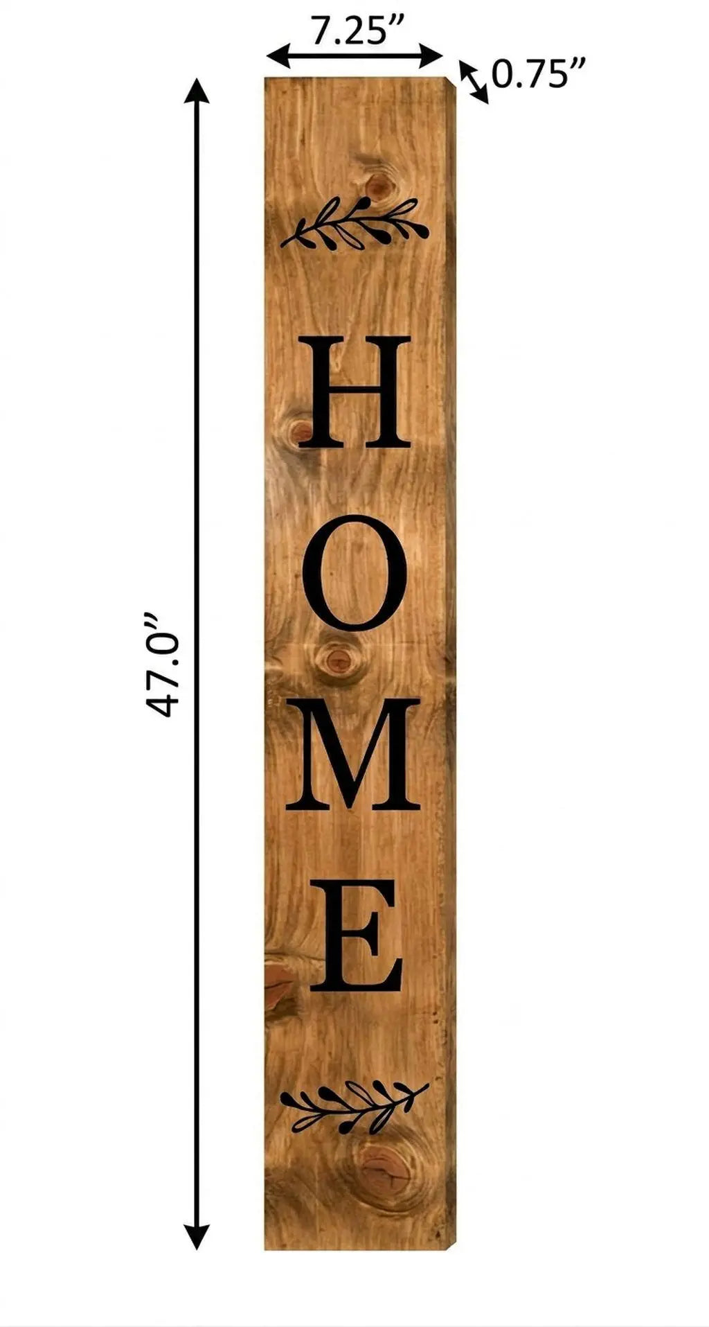1" Tan And Black Solid Wood Home Porch Sign Homeroots Outdoor