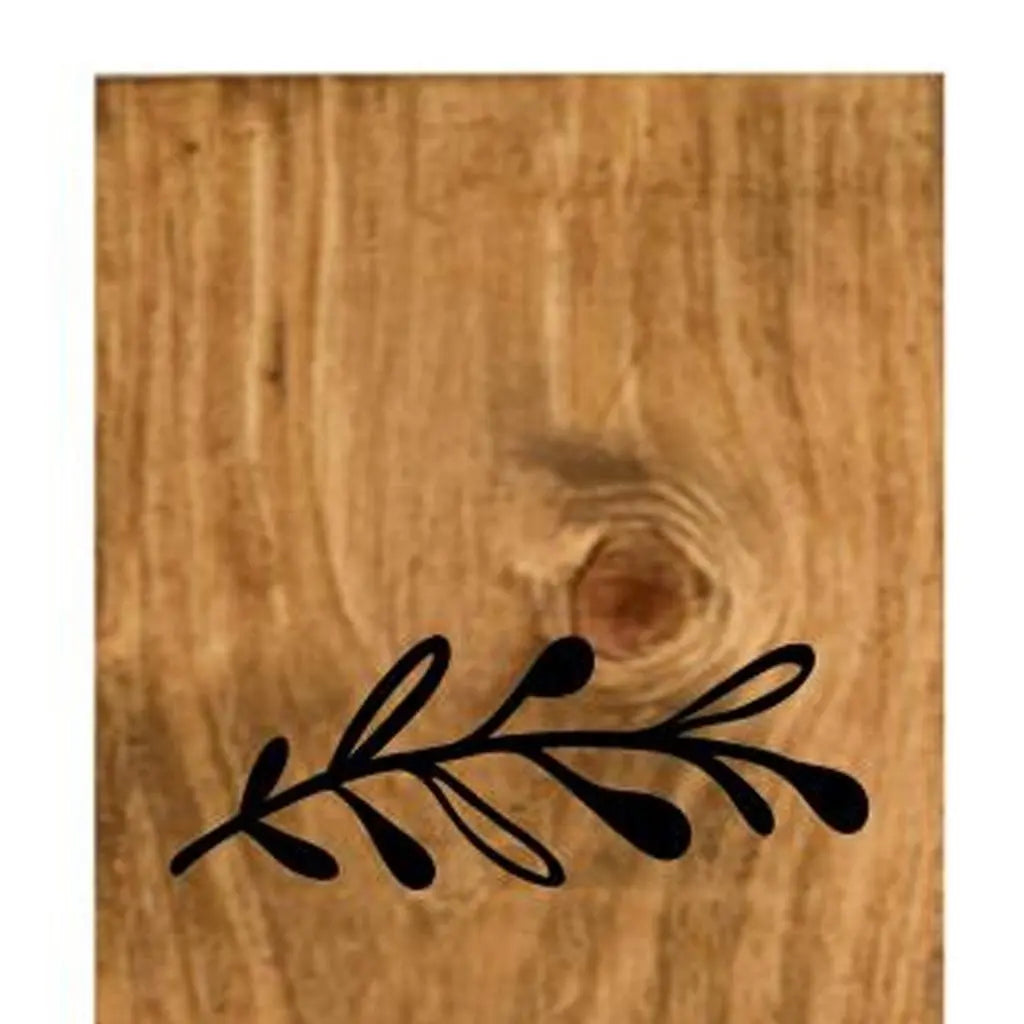 1" Tan And Black Solid Wood Home Porch Sign Homeroots Outdoor