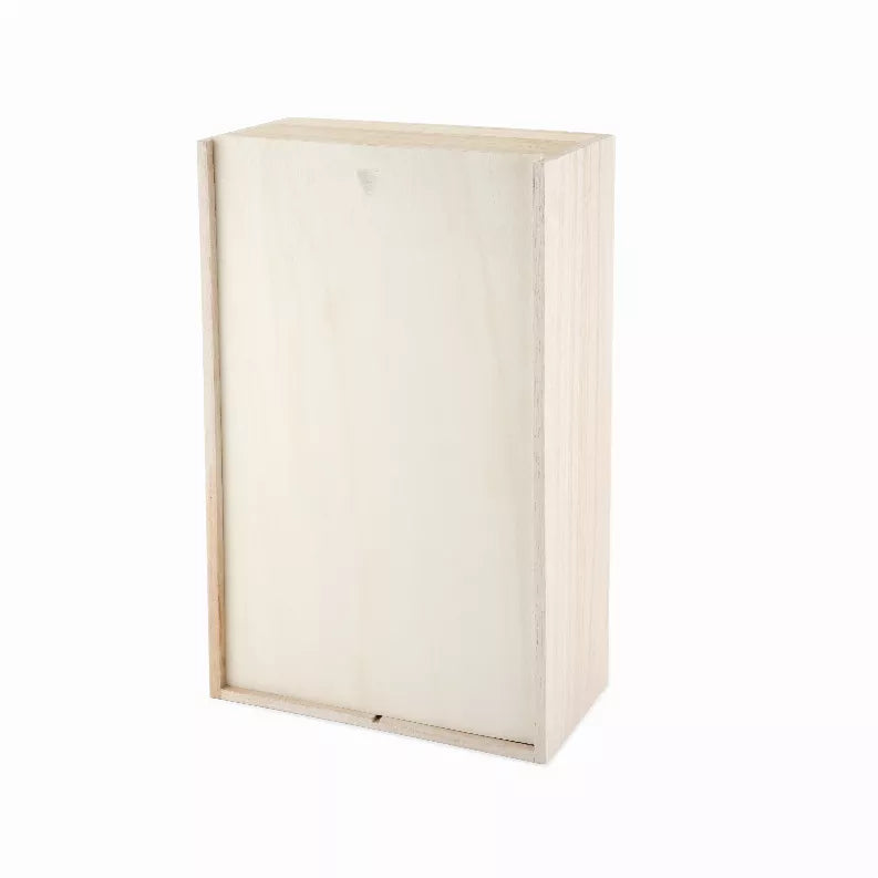 2-Bottle Paulownia Wood Wine Box By Twine True Brands