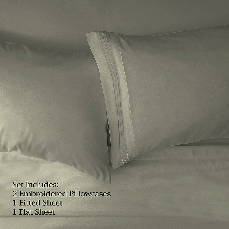 200 Embroidery Soft Sheet Set Wrinkle Resistant Home Mart Goods