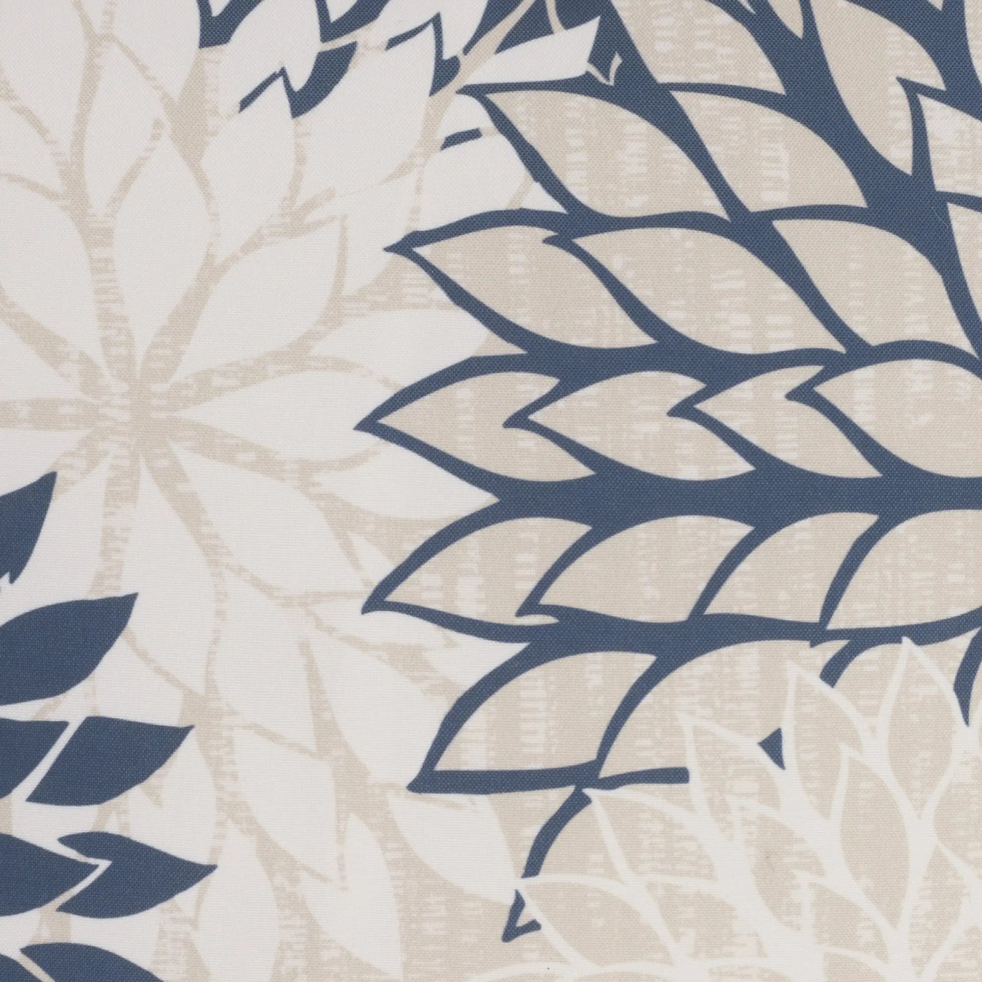 20" Beige Blue and Ivory Floral Indoor Outdoor Throw Pillow Homeroots Outdoor