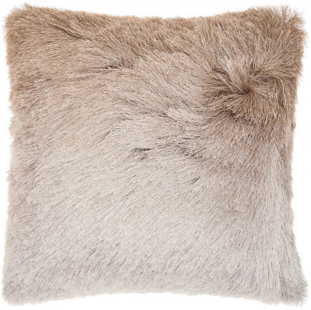 20" Beige Throw Pillow - GreatEagleInc