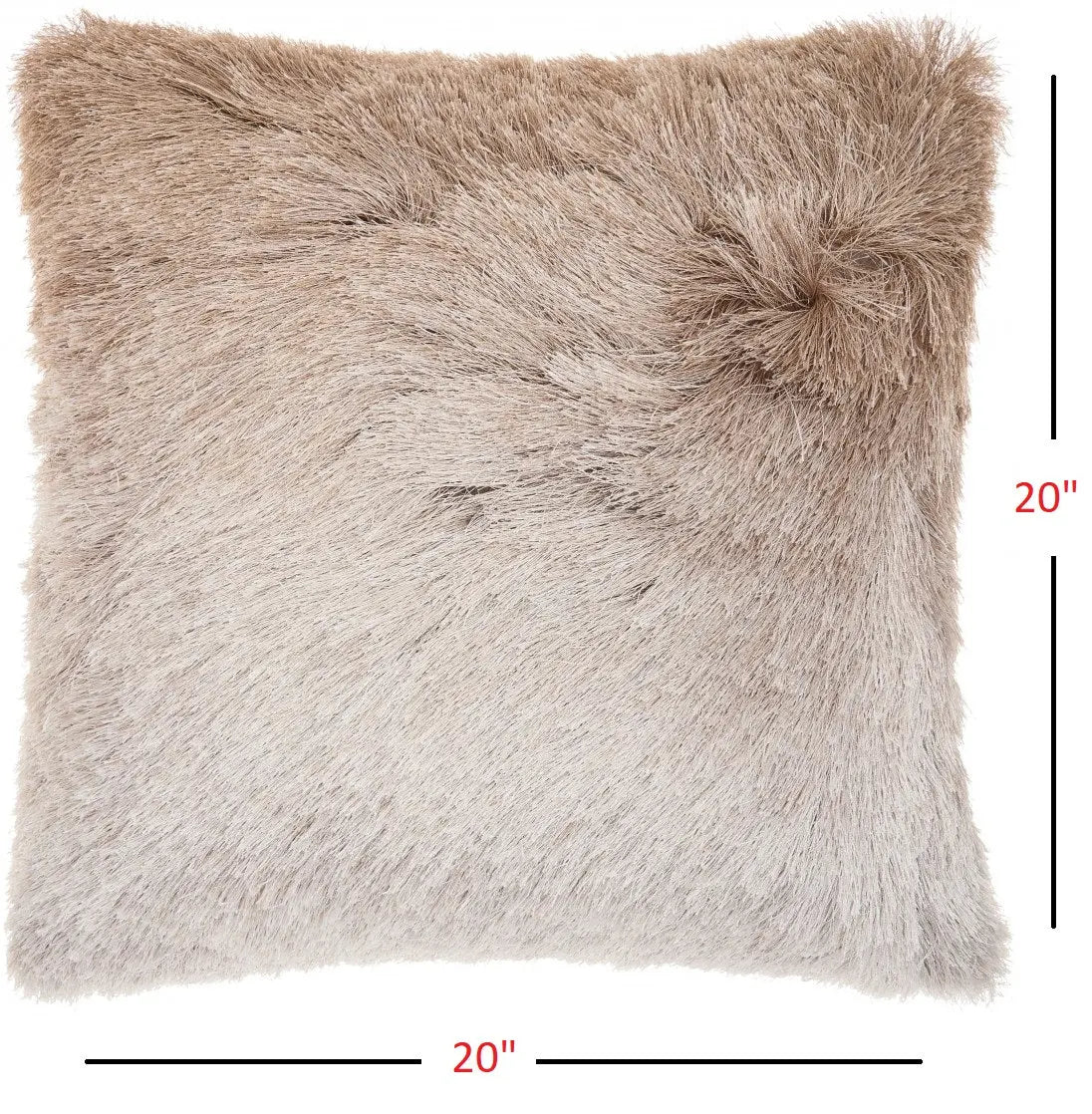 20" Beige Throw Pillow - GreatEagleInc