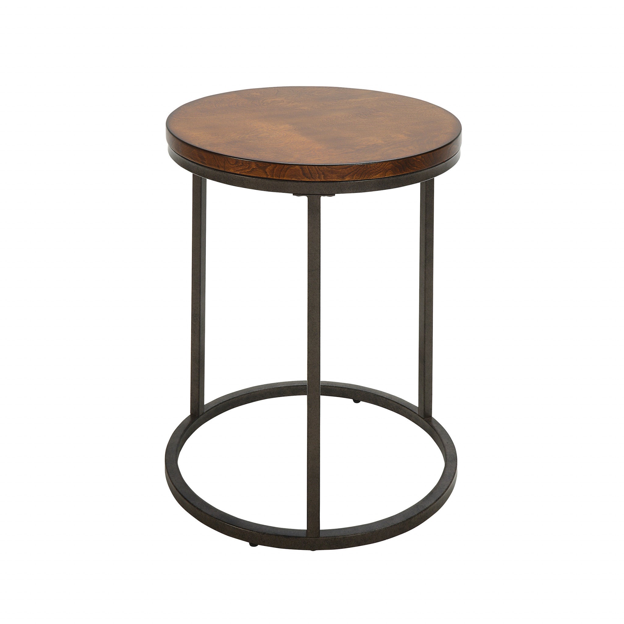 20" Black And Gray Manufactured Wood Square End Table Homeroots Living Room