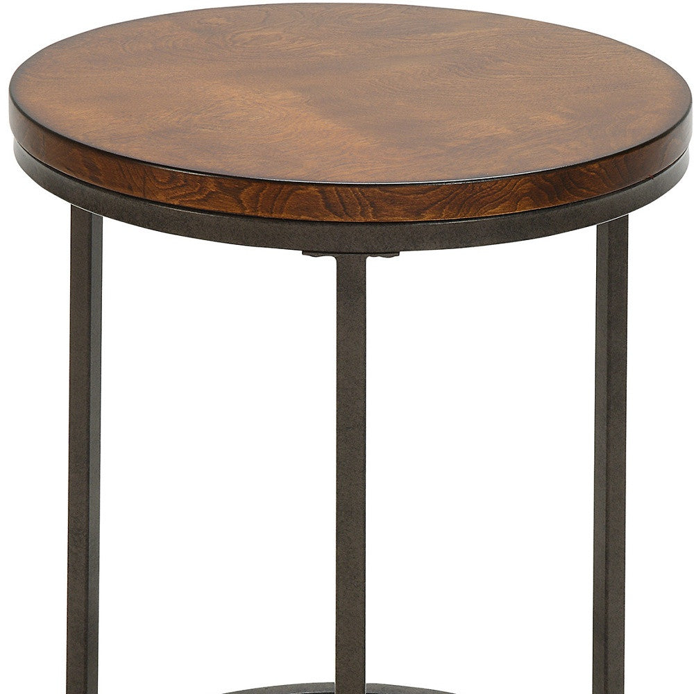 20" Black And Gray Manufactured Wood Square End Table Homeroots Living Room