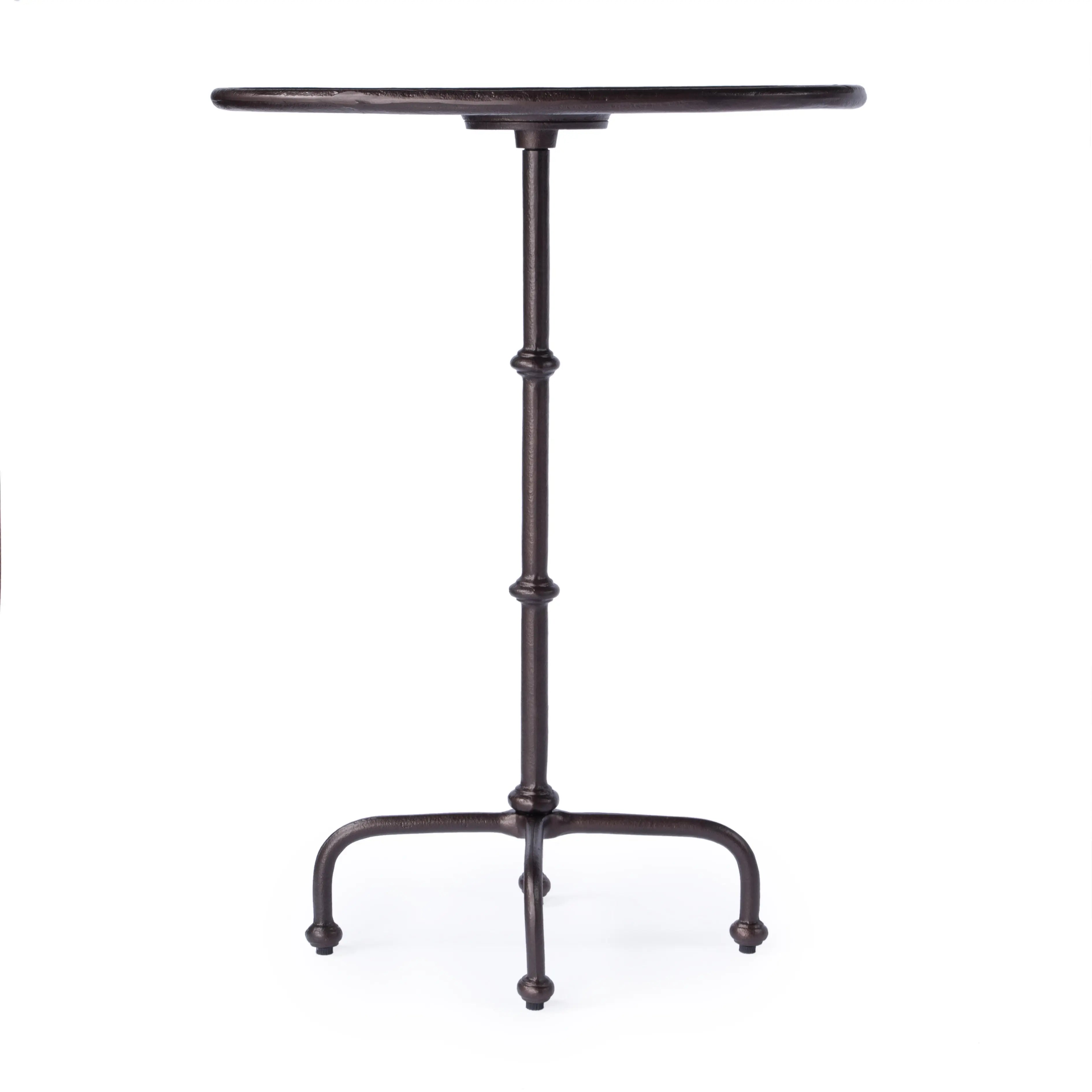 20" Black Oval Aluminum Outdoor Side Table - GreatEagleInc