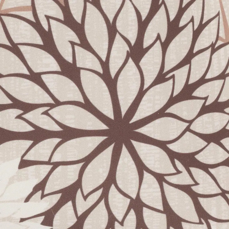 20" Brown Beige and Ivory Floral Indoor Outdoor Throw Pillow Homeroots Outdoor