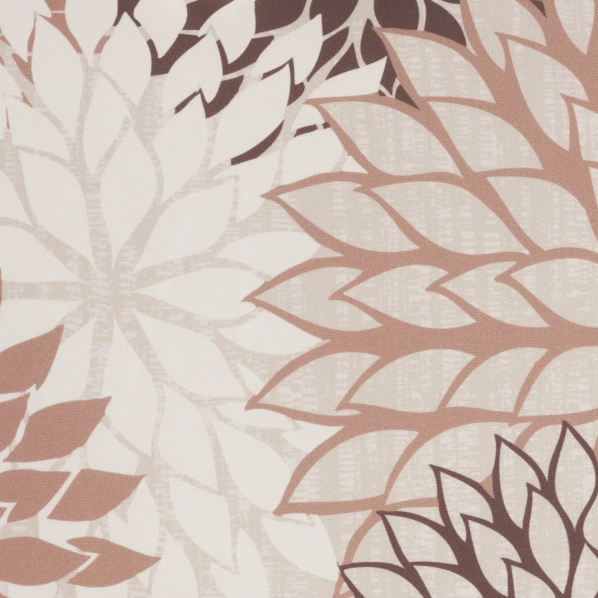 20" Brown Beige and Ivory Floral Indoor Outdoor Throw Pillow Homeroots Outdoor