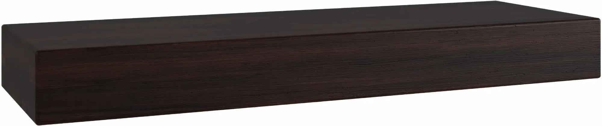 20" Brown Wood Wall Mounted Bathroom Shelves Homeroots Organization