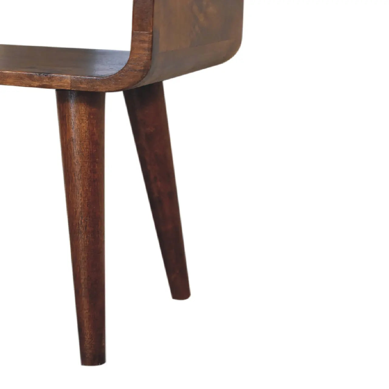 20" Chestnut Solid Wood Open Nightstand Homeroots Bed & Bath