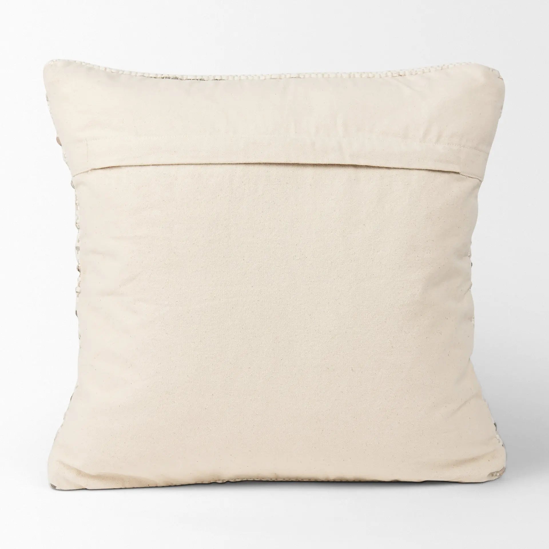 20" Cream And Beige Striped Cotton Blend Throw Pillow Cover Homeroots Home Decor