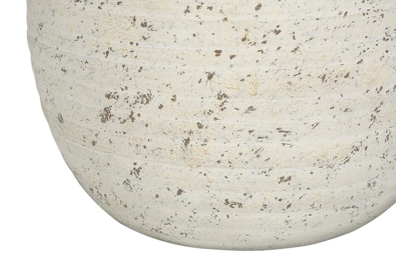 20" Cream Concrete Urn Table Lamp With Cream Empire Shade Homeroots Lighting