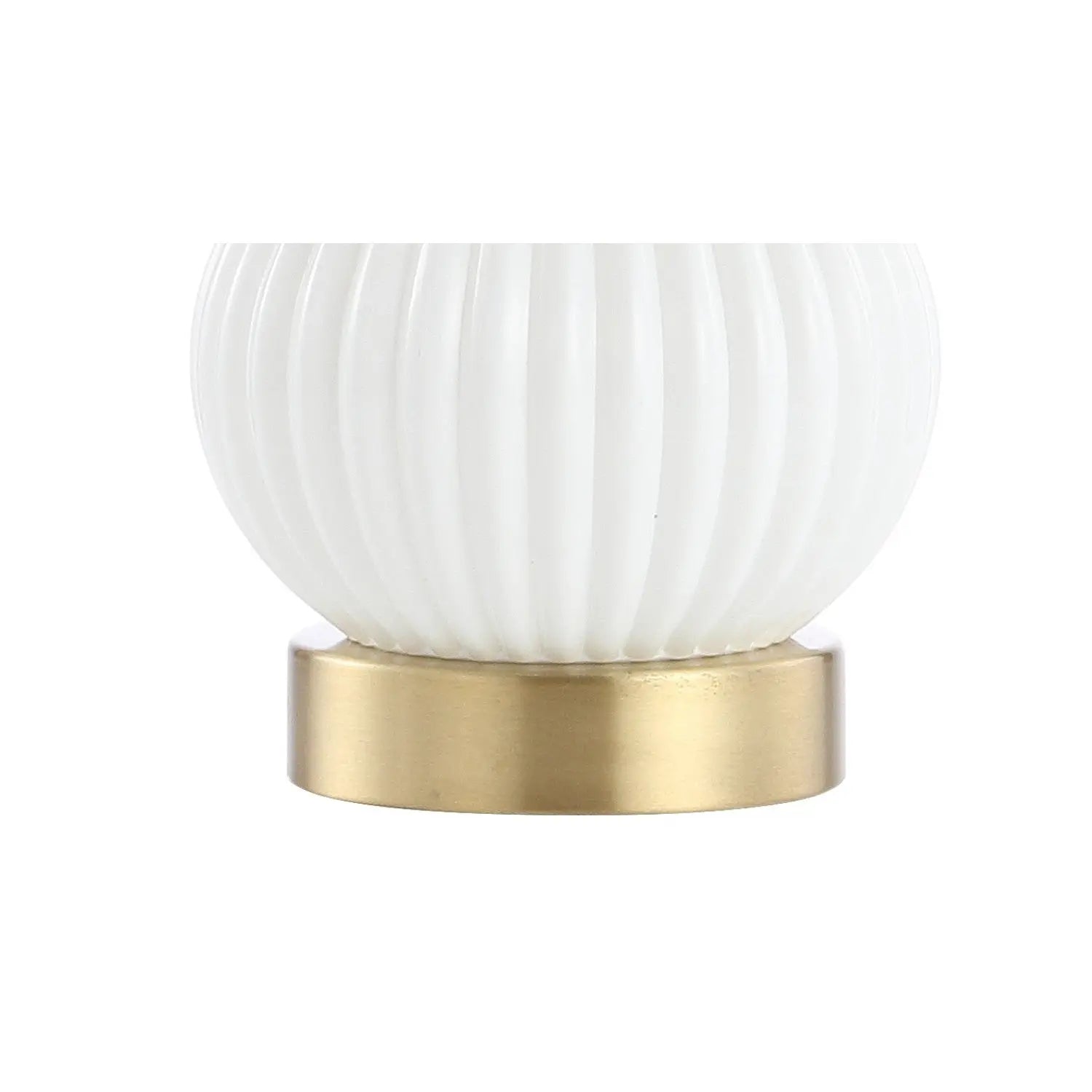20" Gold Globe Globe Lamp With Drum Shade Homeroots Lighting