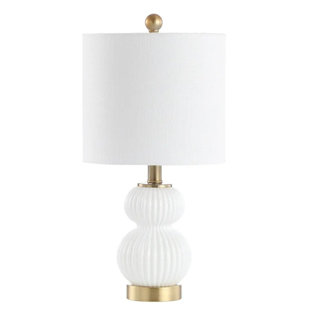 20" Gold Globe Globe Lamp With Drum Shade Homeroots Lighting