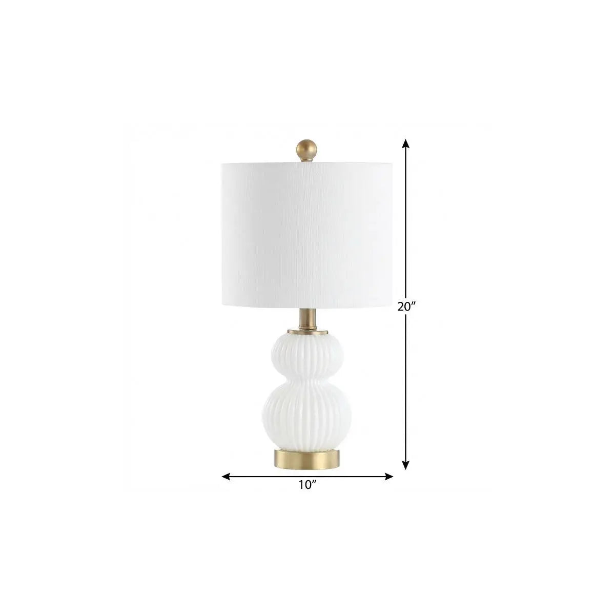 20" Gold Globe Globe Lamp With Drum Shade Homeroots Lighting
