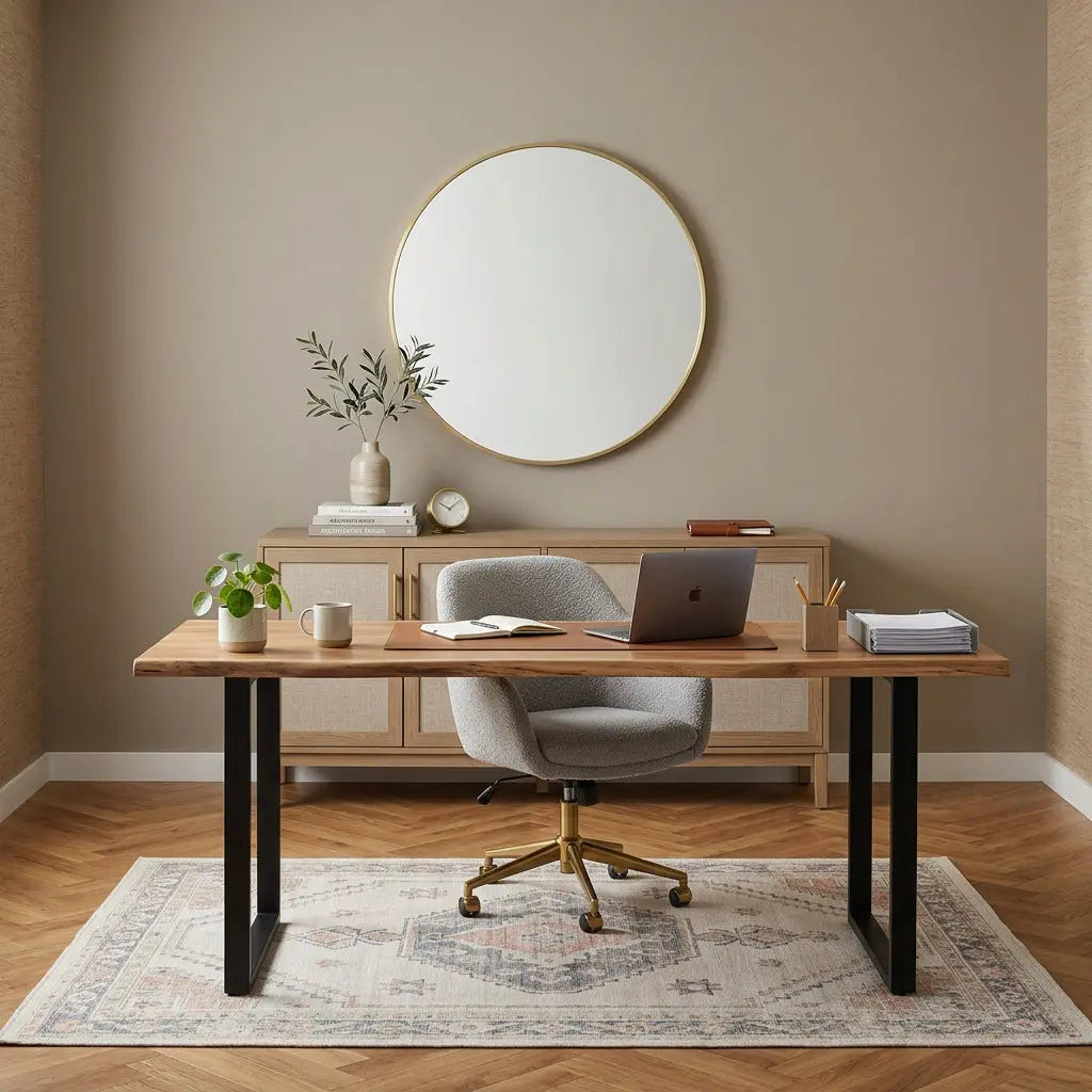 20" Gold Metal Round Framed Bathroom Vanity Mirror Homeroots Bed & Bath