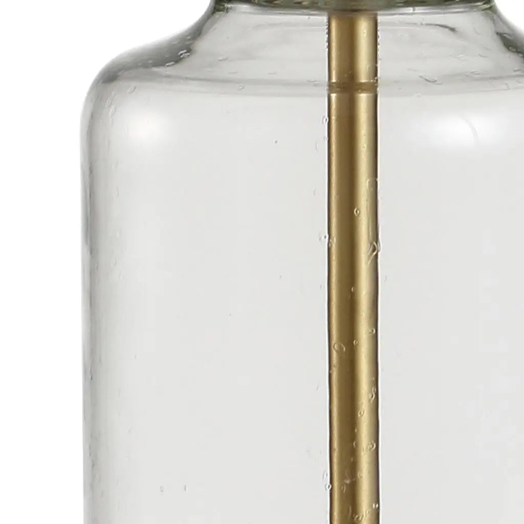 20" Gold Novelty Table Lamp With Globe Shade Homeroots Lighting