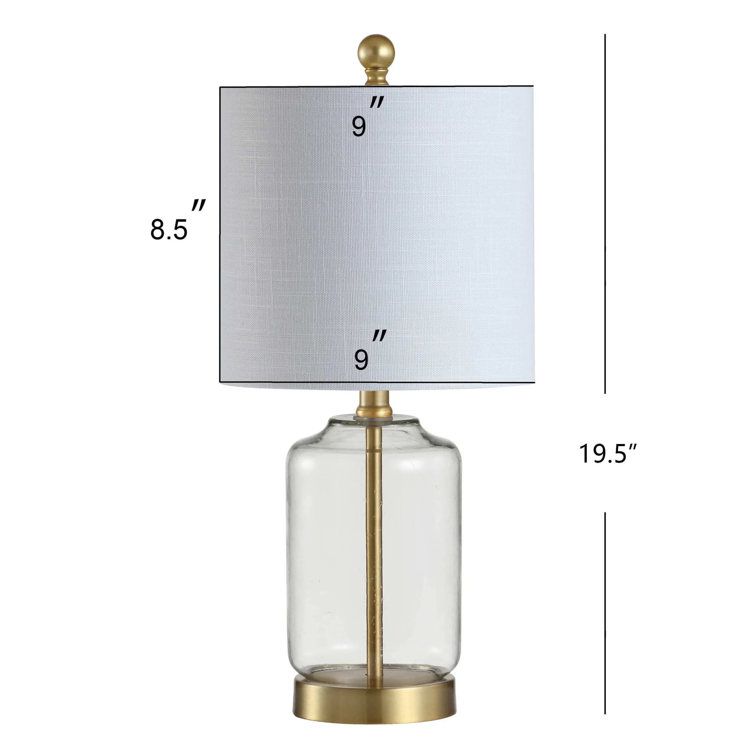 20" Gold Novelty Table Lamp With Globe Shade Homeroots Lighting