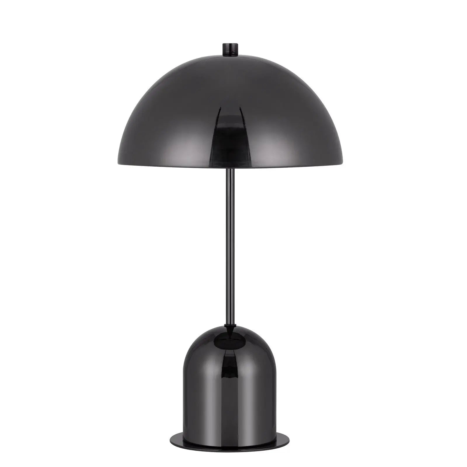 20" Gunmetal Dark Gray Desk Table Lamp With Half Dome Shade Homeroots Lighting