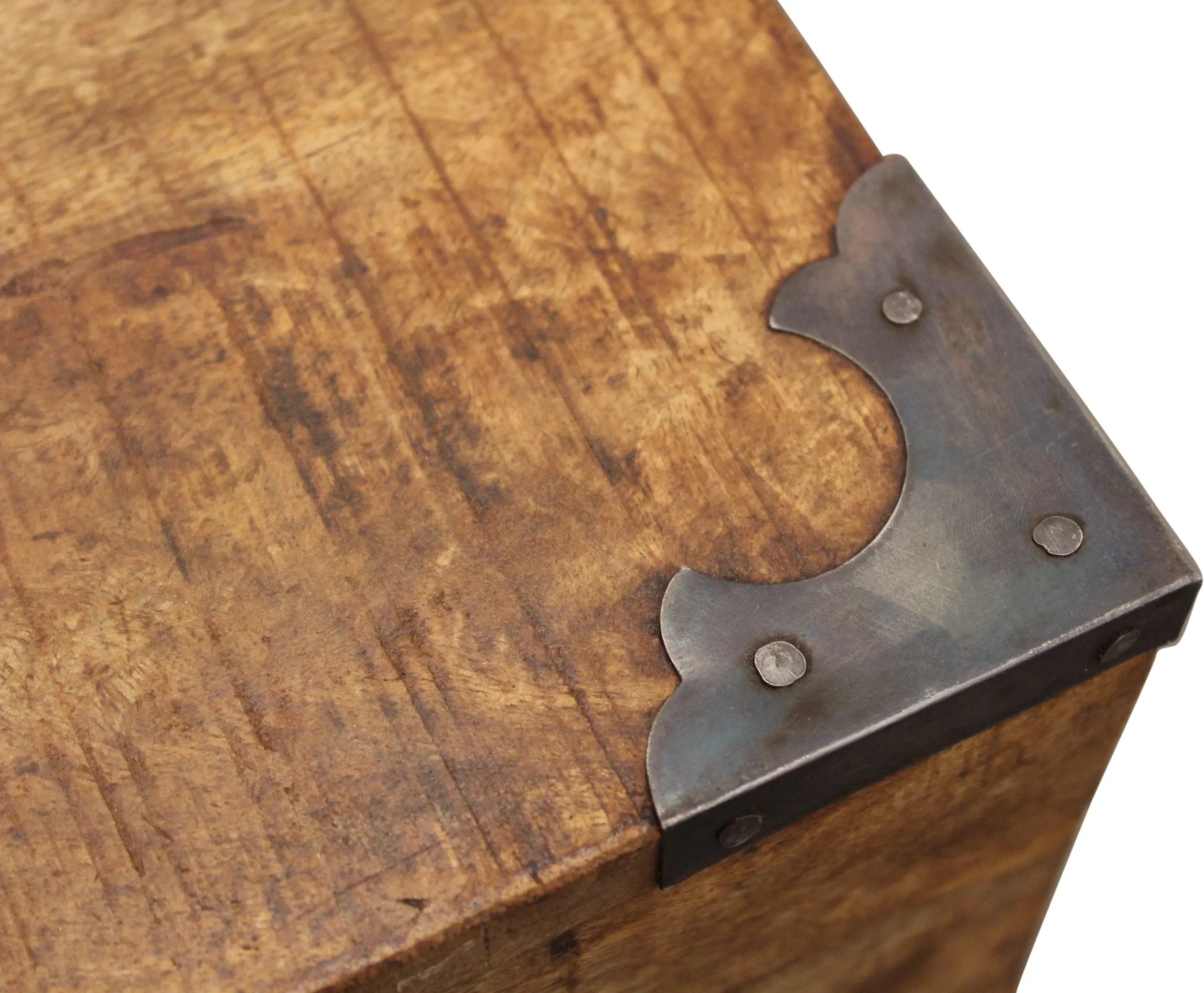 20" Natural Brown Solid Wood Square End Table Homeroots Living Room