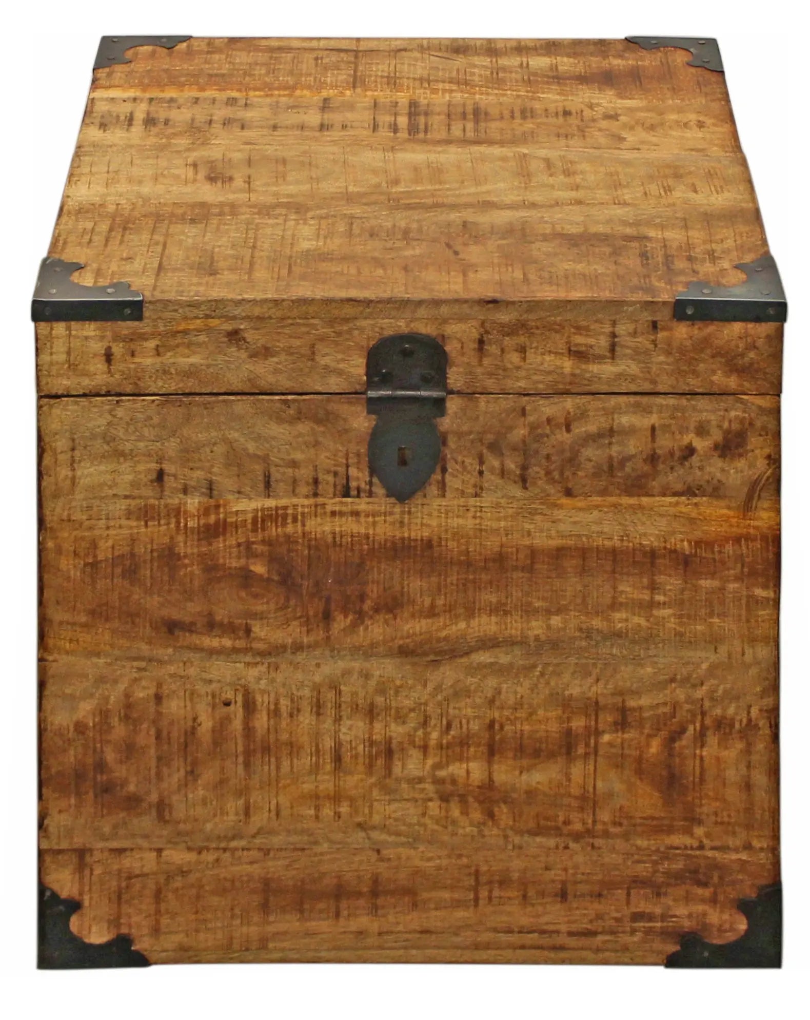 20" Natural Brown Solid Wood Square End Table Homeroots Living Room