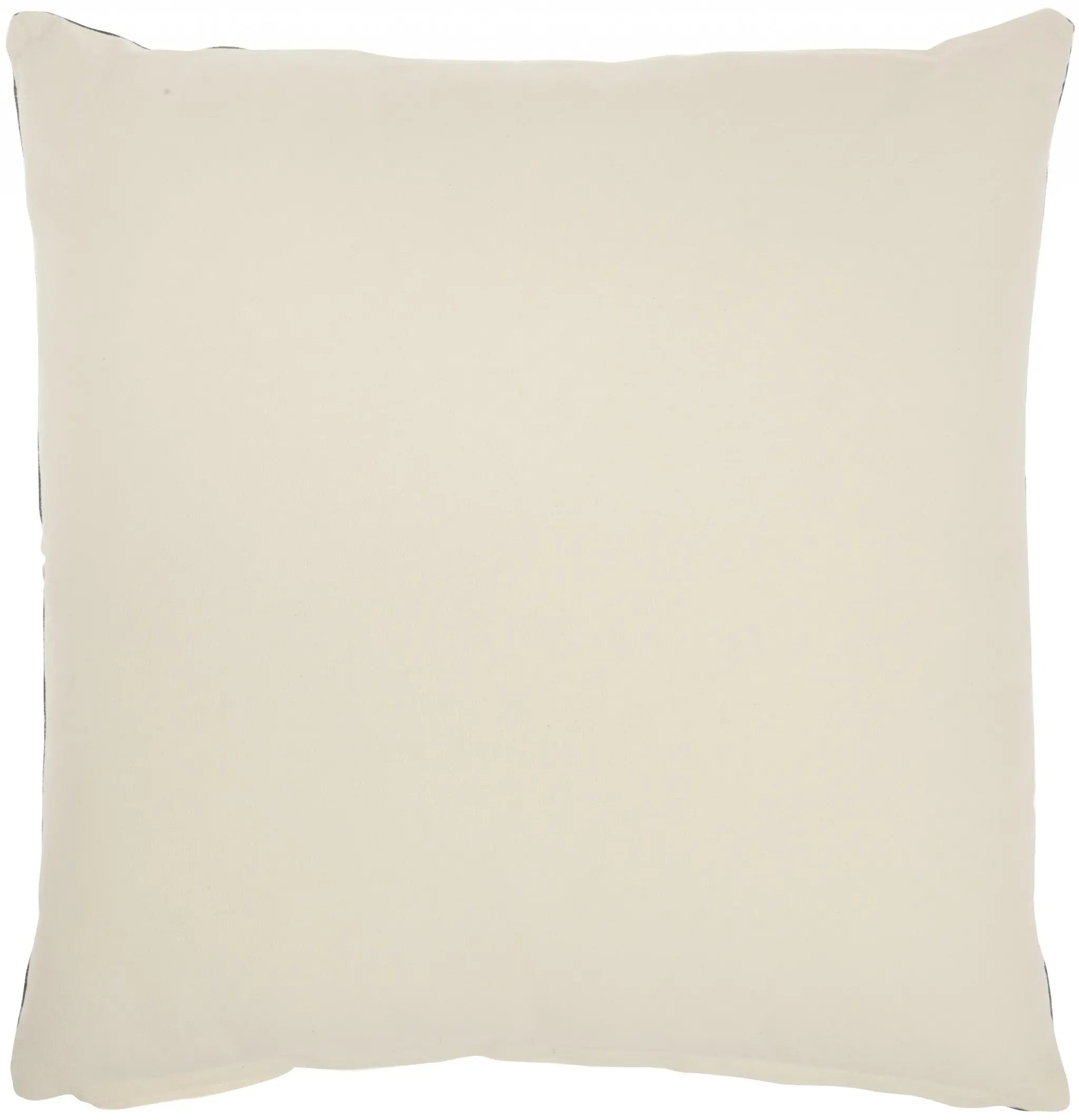 20" Navy Blue Floral Cotton Blend Throw Pillow - GreatEagleInc