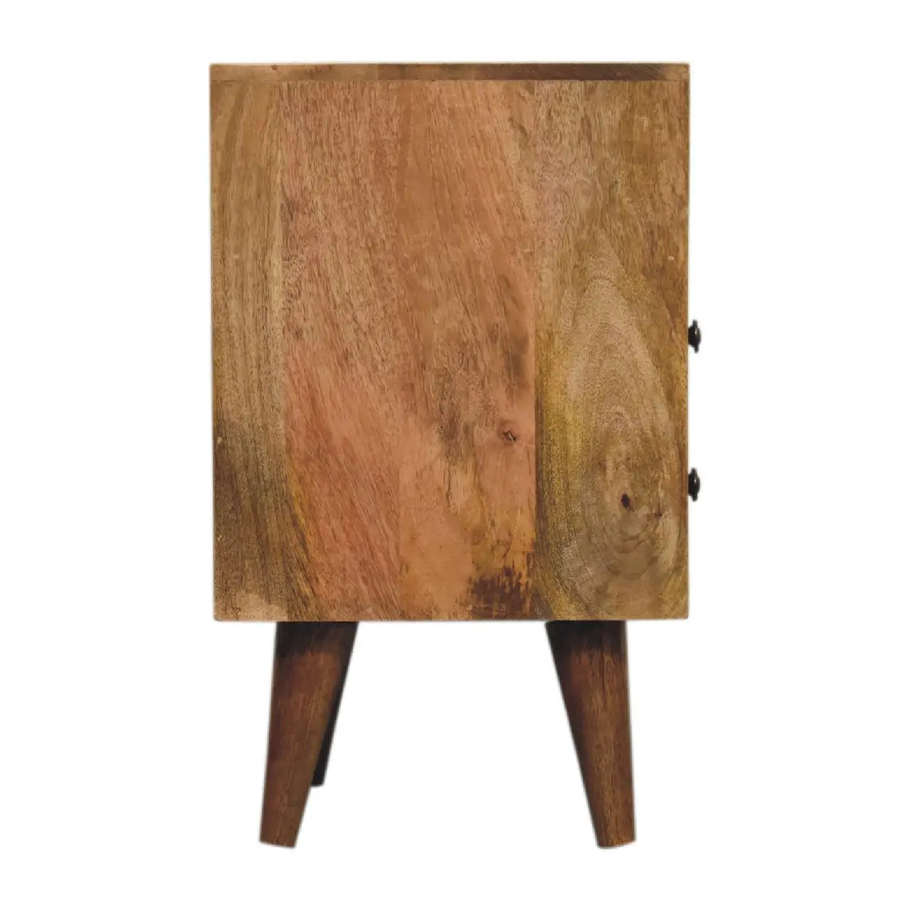 20" Oak Solid Wood Two Drawer Nightstand Homeroots Bed & Bath