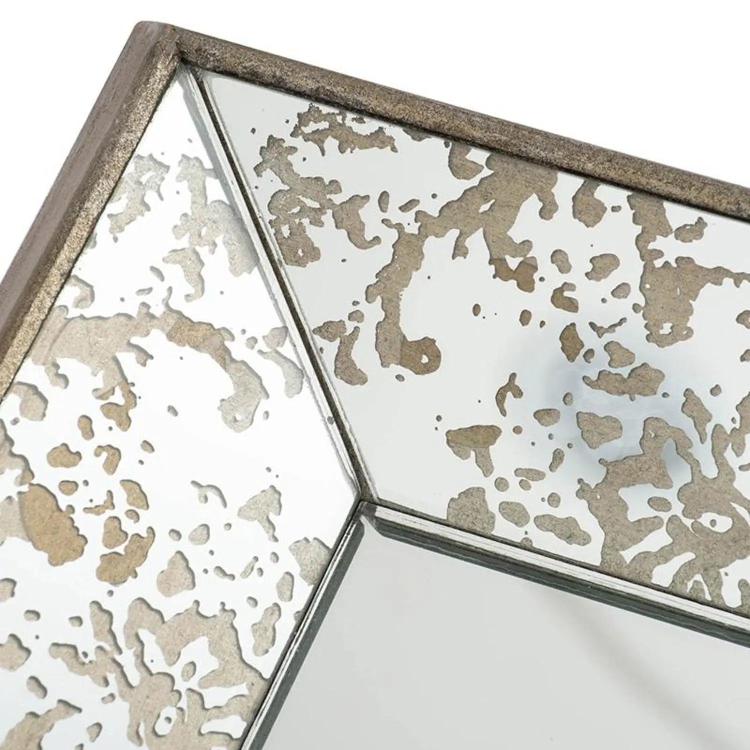 20" Silver Glass Framed Accent Mirror - GreatEagleInc