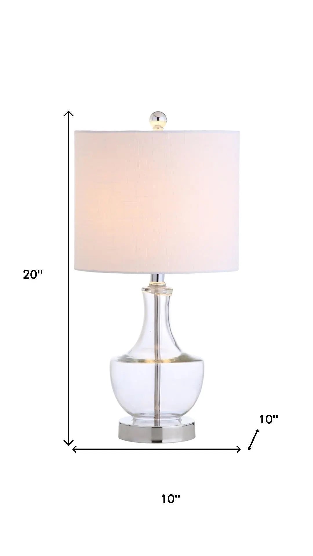 20" Silver Novelty Desk Lamp With Drum Shade Homeroots Lighting