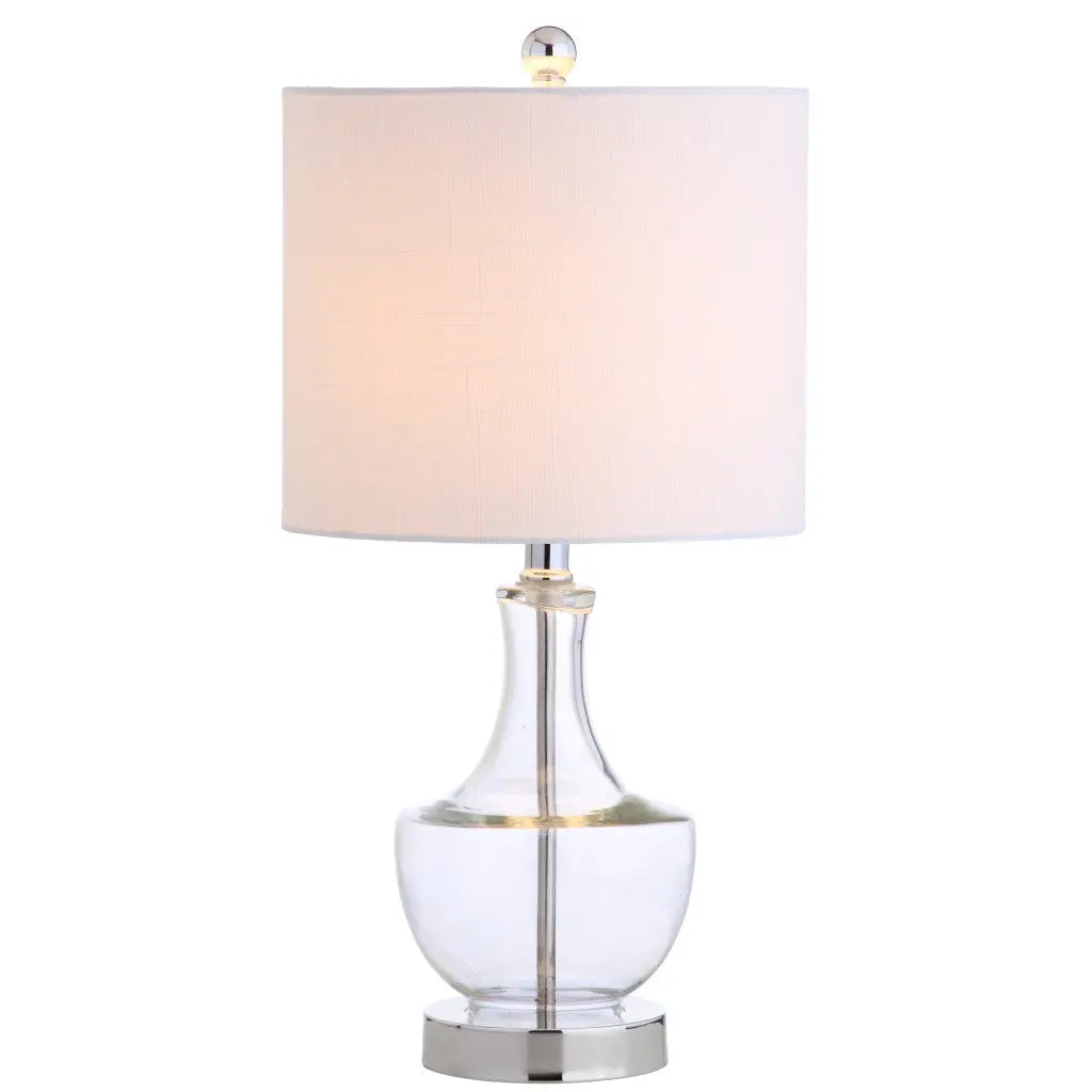 20" Silver Novelty Desk Lamp With Drum Shade Homeroots Lighting
