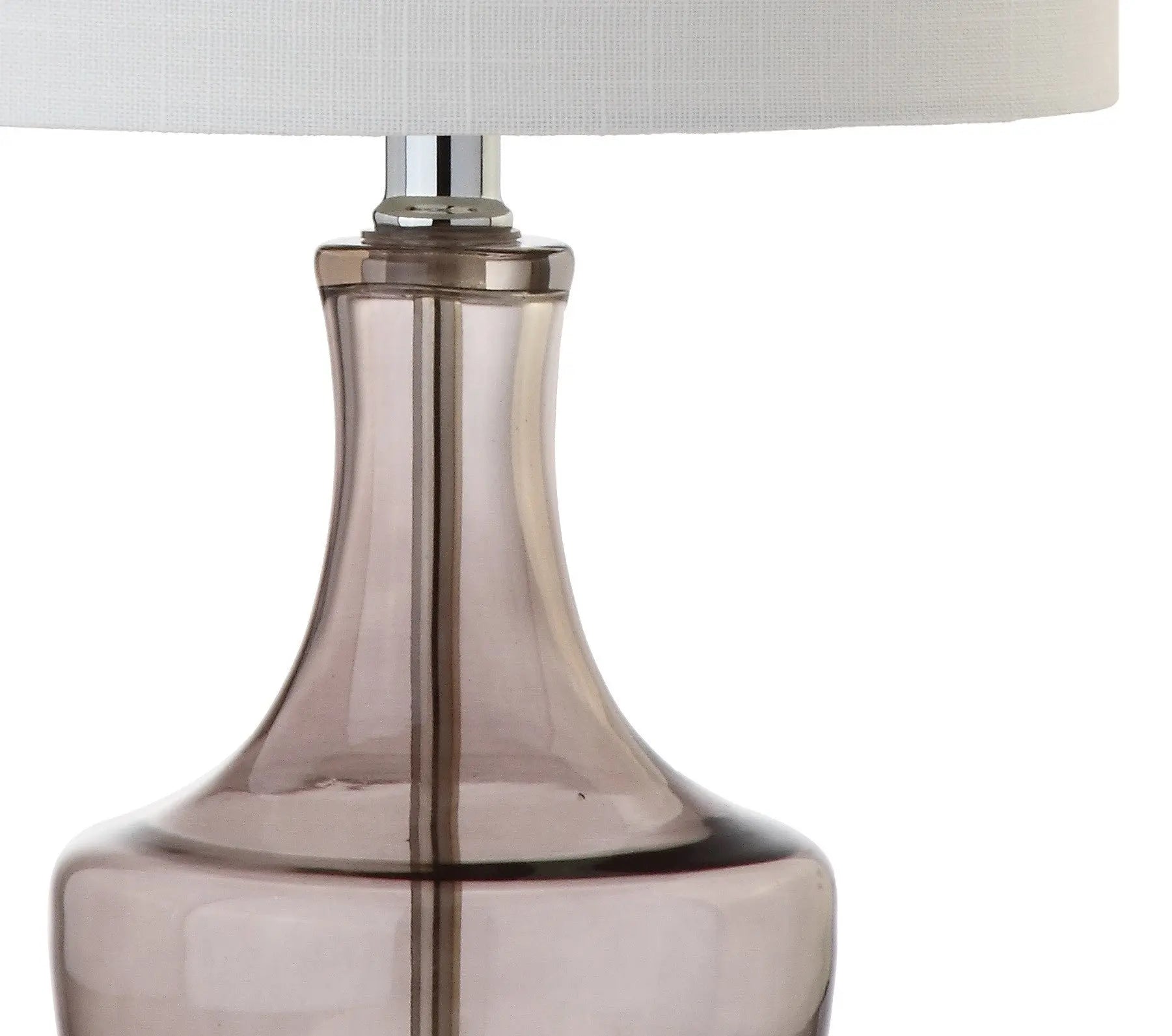 20" Silver Table Lamp With Drum Shade Homeroots Lighting
