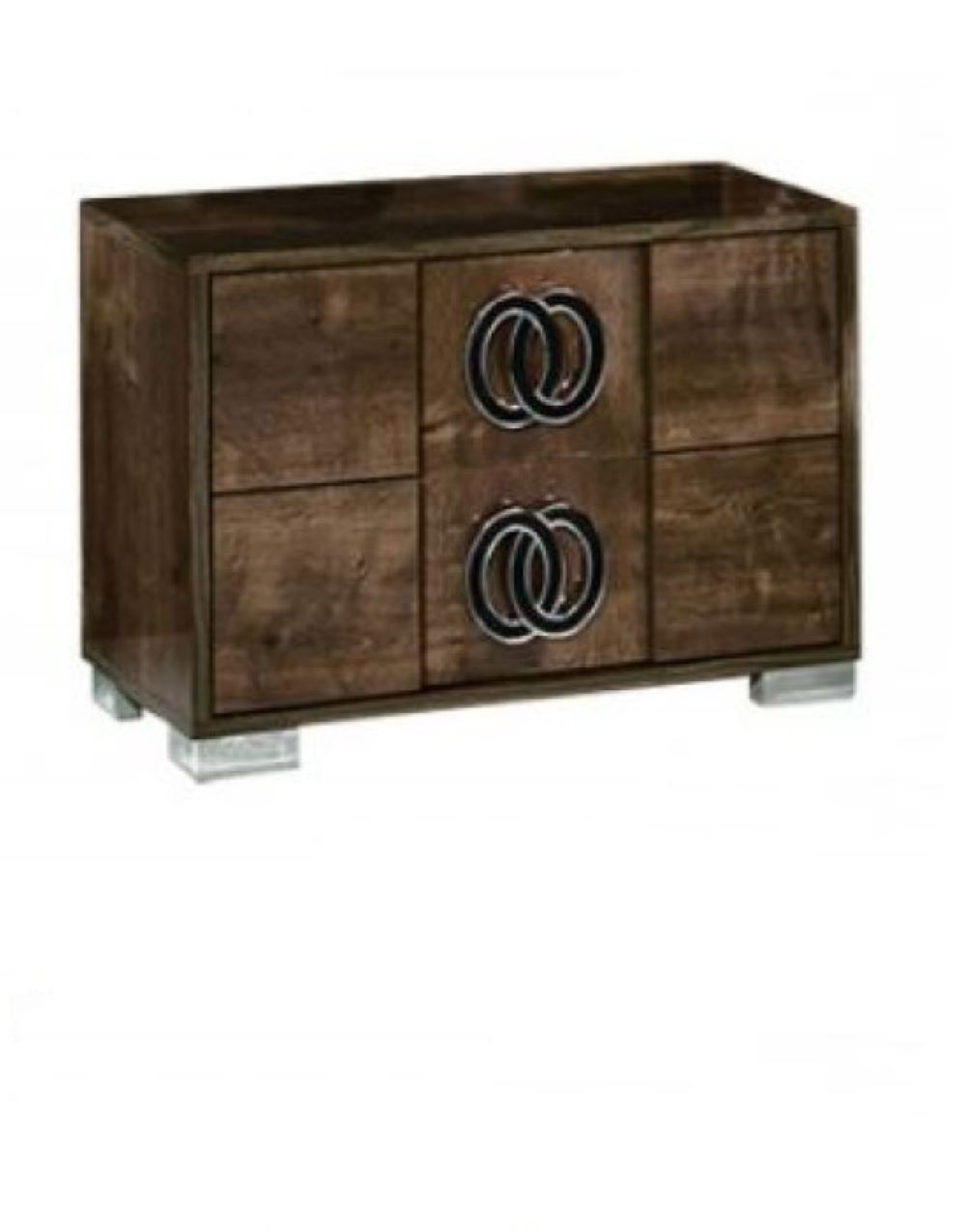 20" Walnut Wood Nightstand Homeroots Bed & Bath