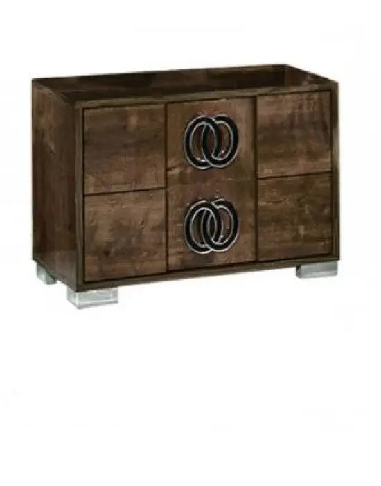 20" Walnut Wood Nightstand Homeroots Bed & Bath