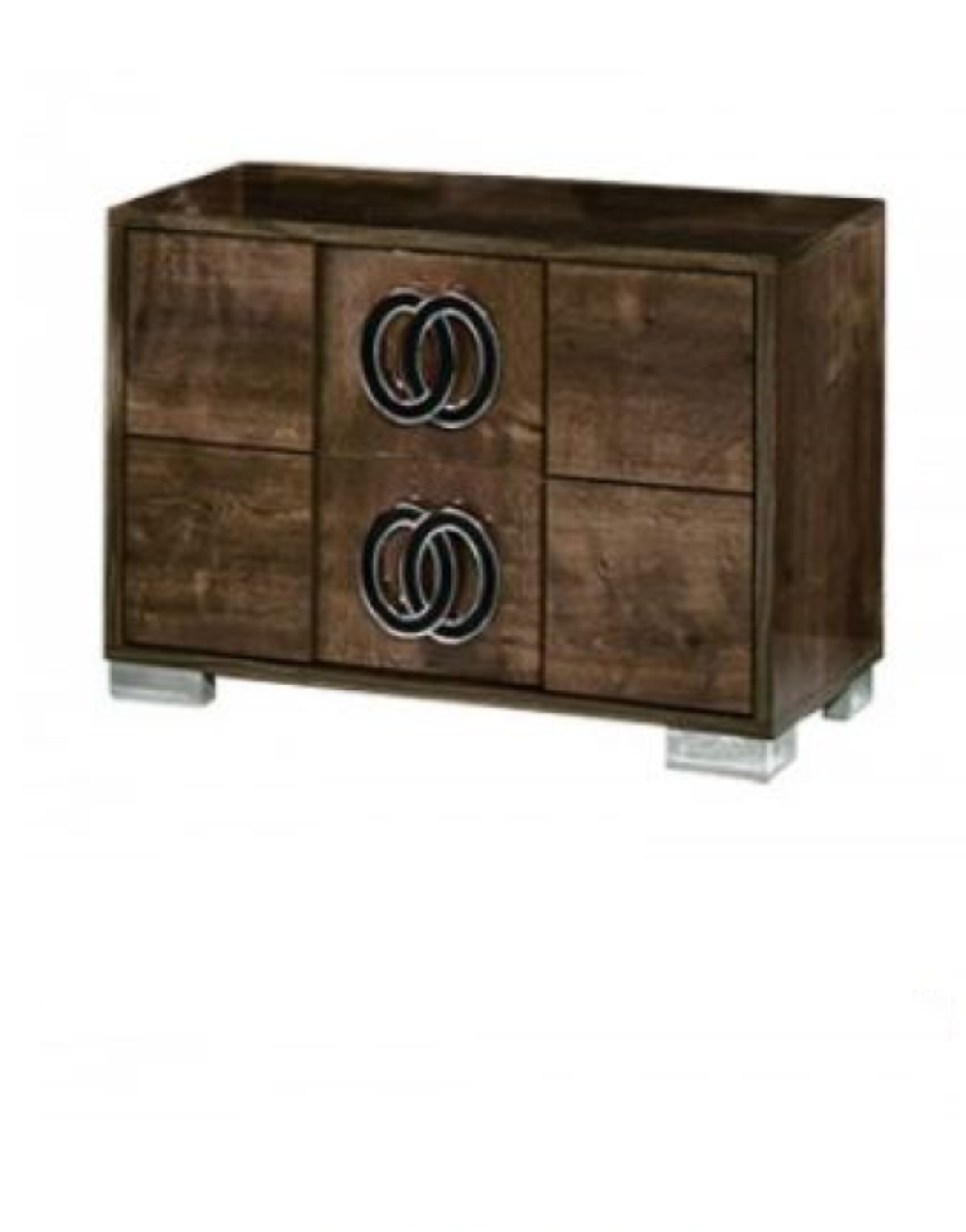 20" Walnut Wood Nightstand Homeroots Bed & Bath