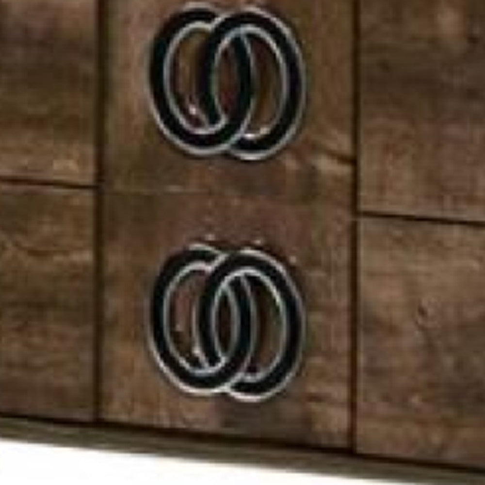 20" Walnut Wood Nightstand Homeroots Bed & Bath
