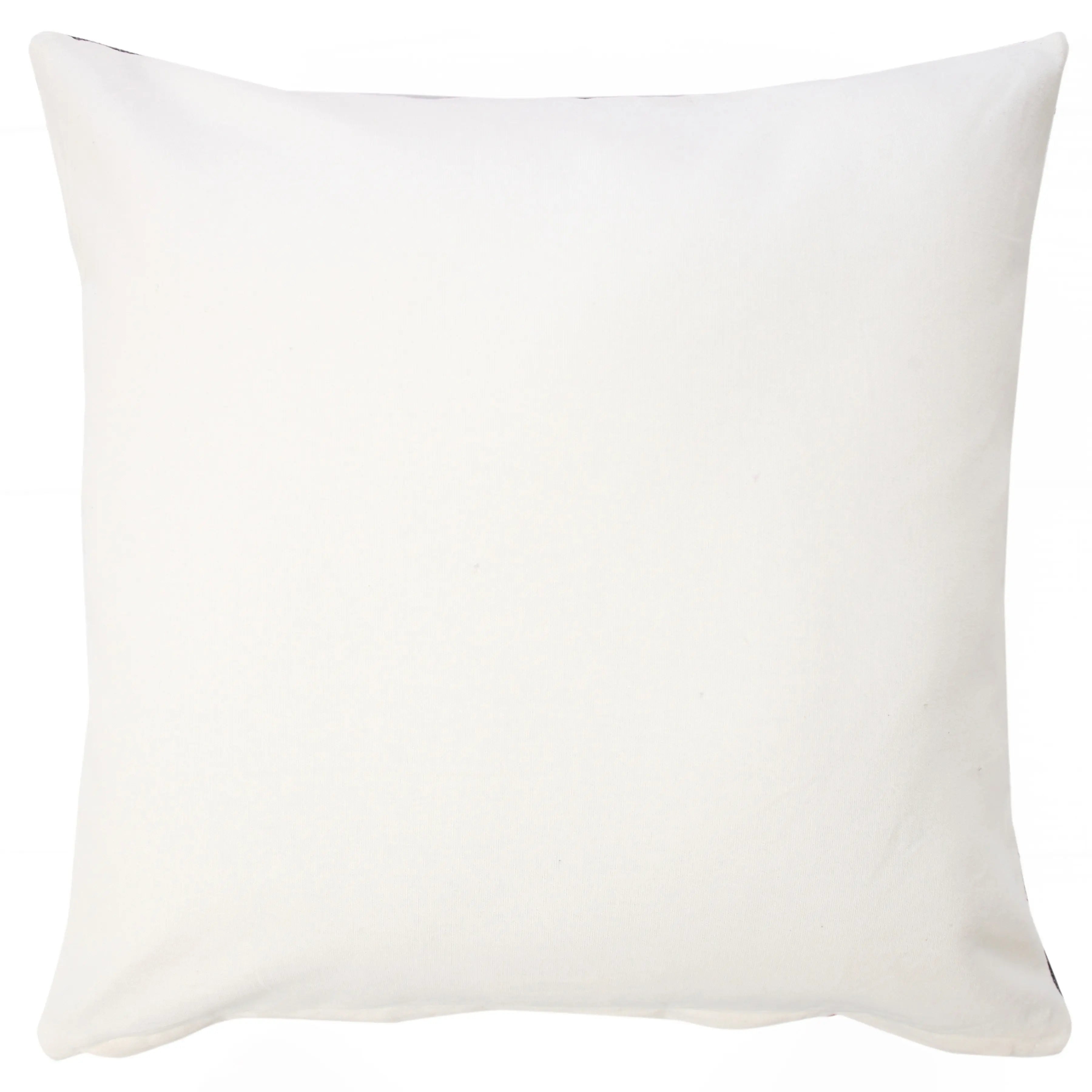 20" White And Black Floral Cotton Throw Pillow Cover Homeroots Home Decor
