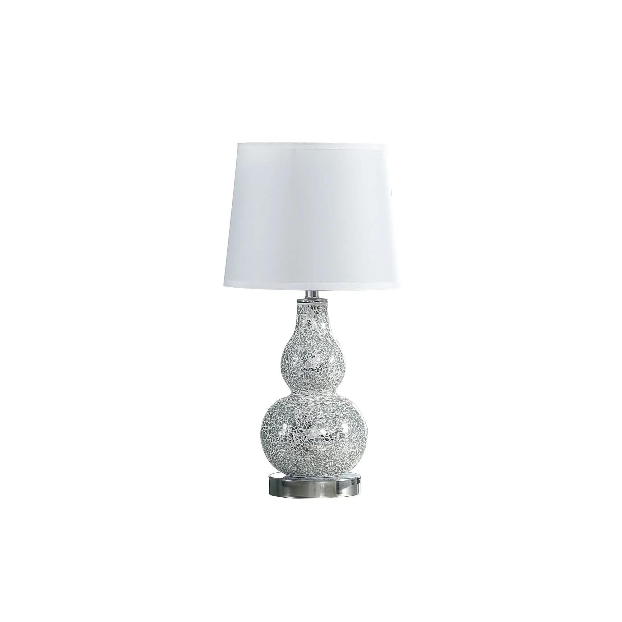 20" White Table Lamp With White Globe Shade Homeroots Lighting