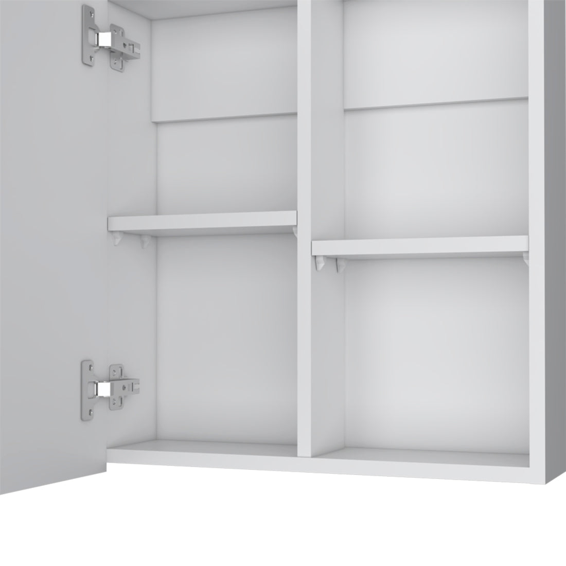 20" White Wood Floating Bathroom Vanity And Medicine Cabinet With Mirror - GreatEagleInc