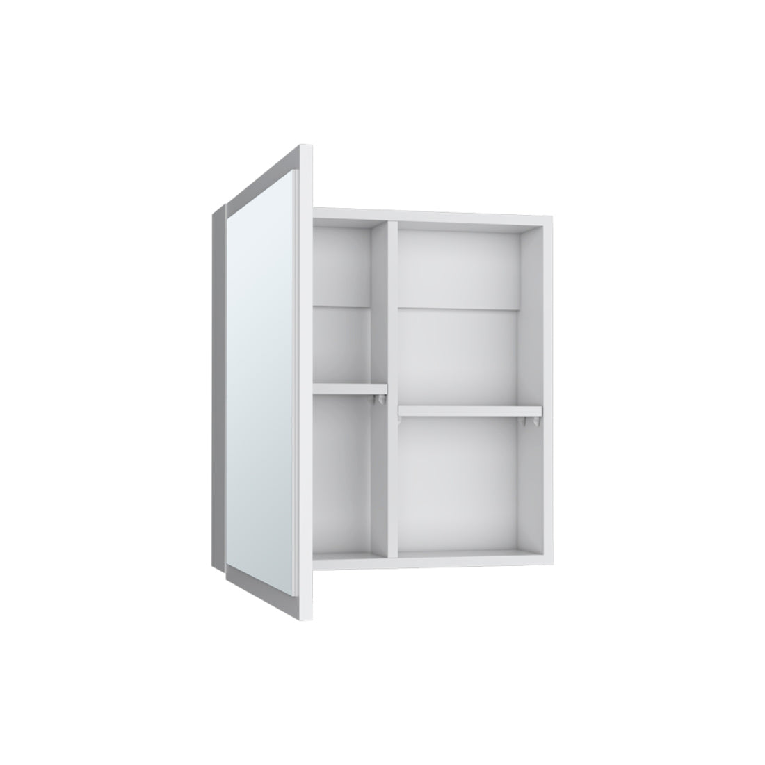 20" White Wood Floating Bathroom Vanity And Medicine Cabinet With Mirror - GreatEagleInc