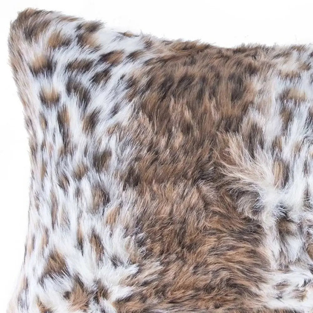 20" X 12" X 5" Acrylic Plush Polyester Polyfill Lynx 2 Pack Pillow Homeroots Home Decor