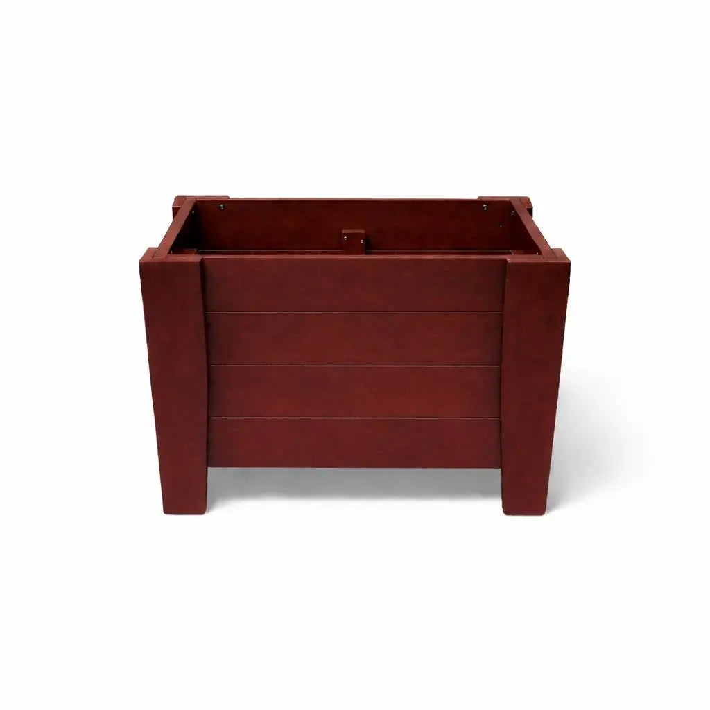 20" X 18" Mahogany Heavy Duty Plastic Square Planter Box Homeroots Outdoor