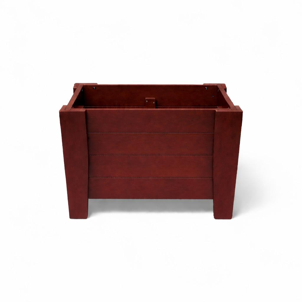 20" X 18" Mahogany Heavy Duty Plastic Square Planter Box Homeroots Outdoor