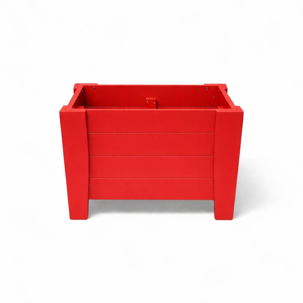 20" X 18" Red Heavy Duty Plastic Square Planter Box Homeroots Outdoor
