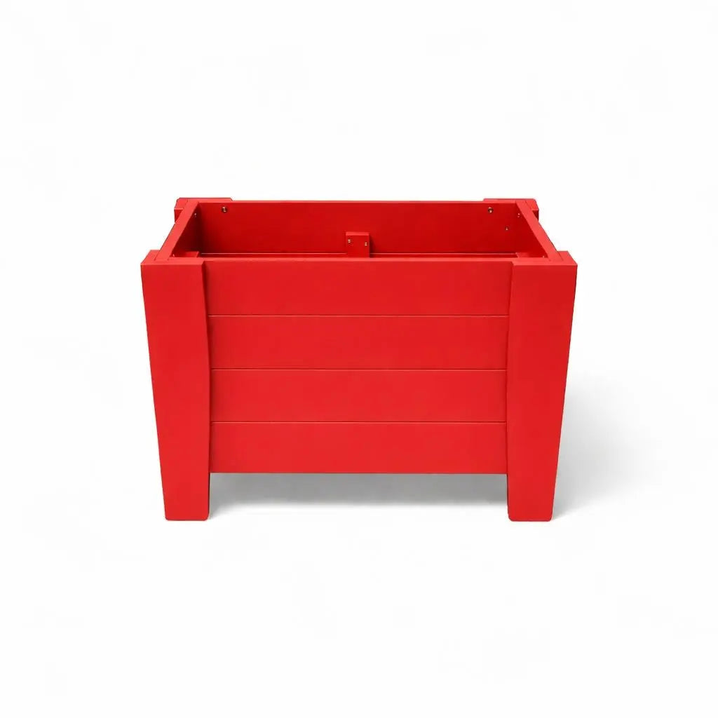 20" X 18" Red Heavy Duty Plastic Square Planter Box Homeroots Outdoor