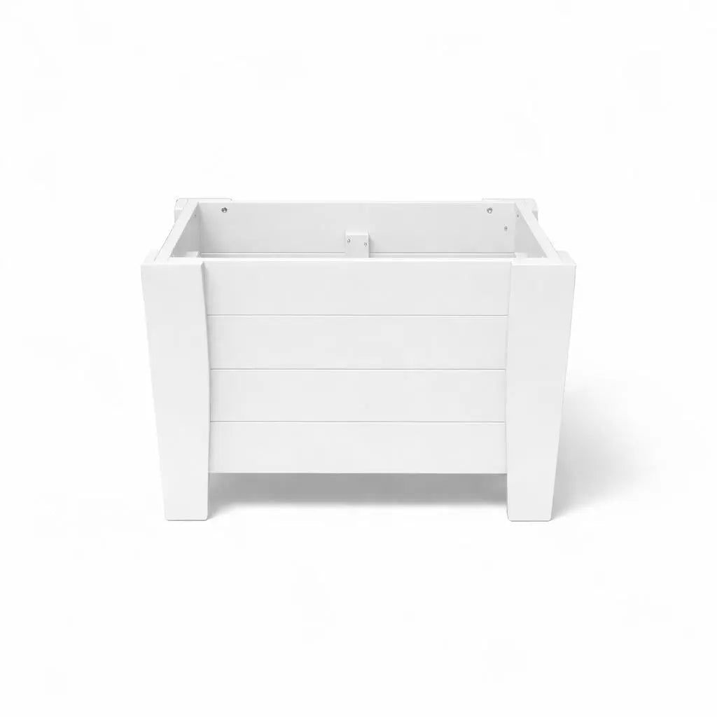 20" X 18" White Heavy Duty Plastic Square Planter Box Homeroots Outdoor