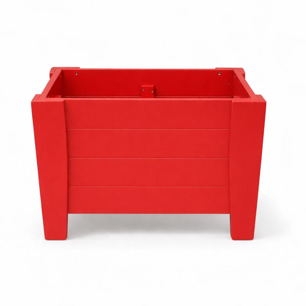 20" X 24" Red Heavy Duty Plastic Square Planter Box Homeroots Outdoor