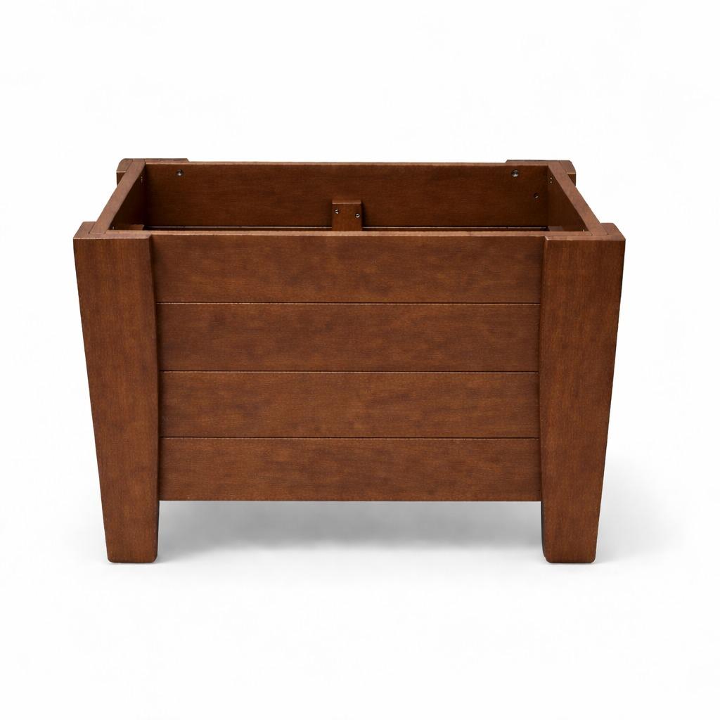 20" X 24" Walnut Heavy Duty Plastic Square Planter Box Homeroots Outdoor