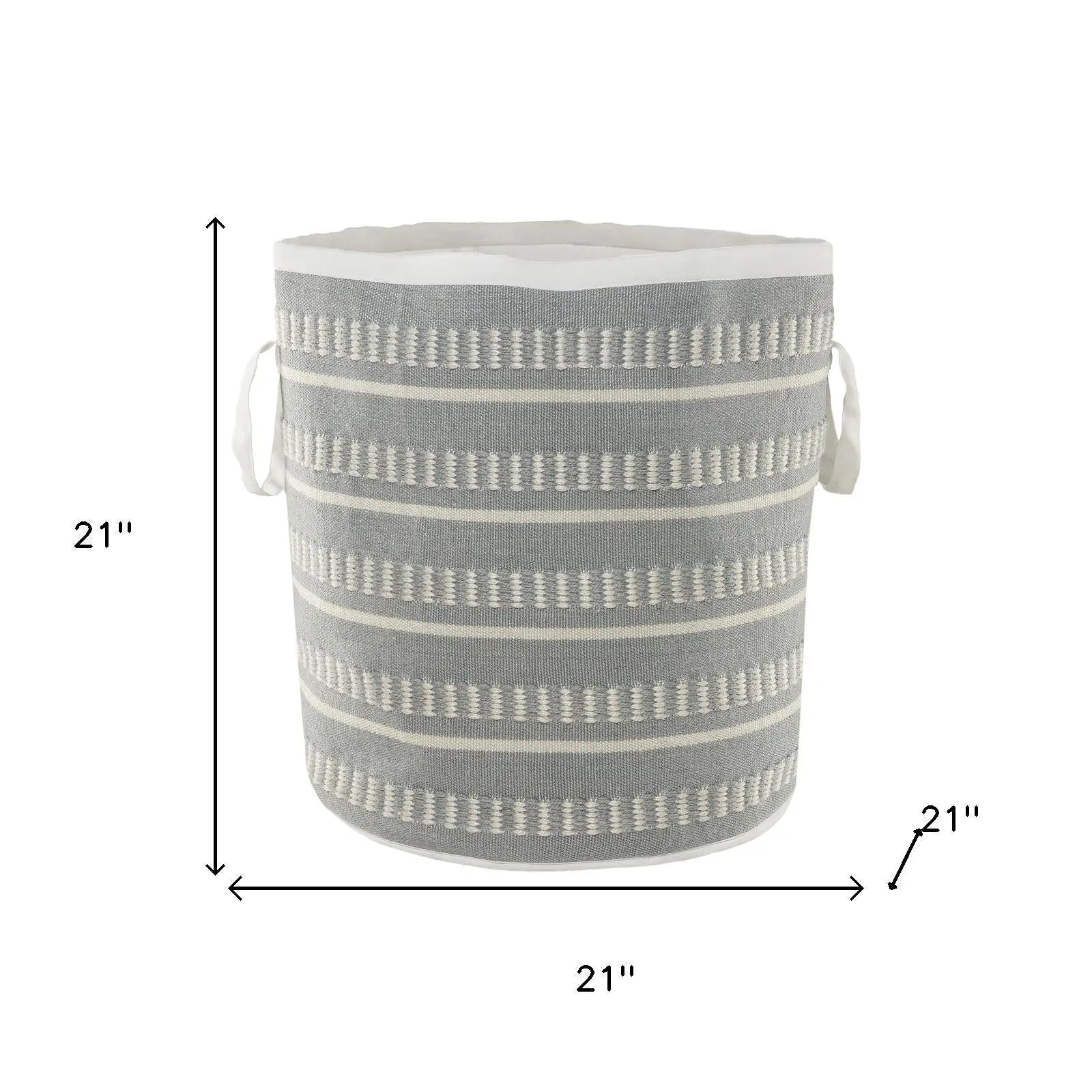 21" Blue Nesting Fabric Basket Homeroots Office
