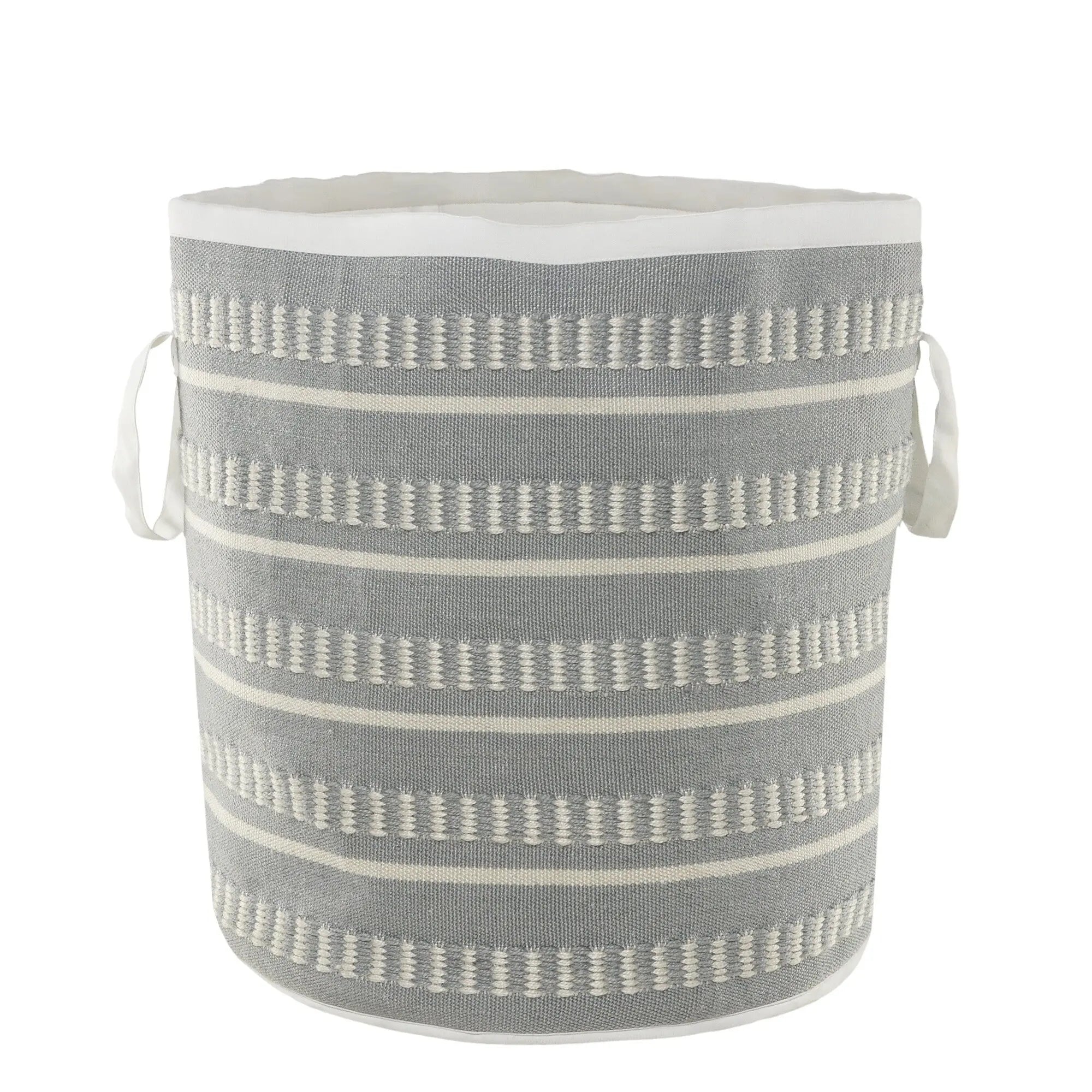 21" Blue Nesting Fabric Basket Homeroots Office