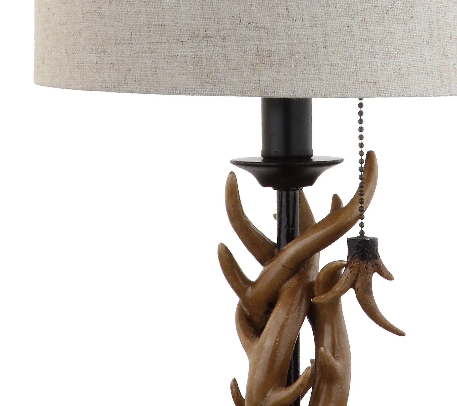 21" Brown Table Lamp With Drum Shade Homeroots Lighting
